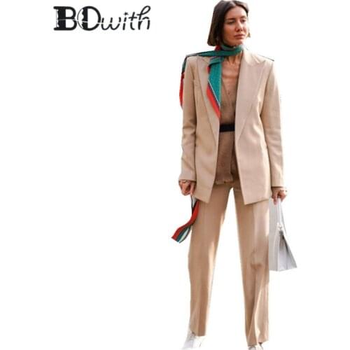 Custom Made 2 Piece Set (Jacket+Vest) Women Elegant Pants Suits Ladies Business Pant Suits Formal Office Suits