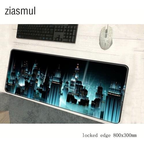 Bioshock mouse pad gamer 800x300x3mm locked edge notbook mouse mat gaming mousepad large High-end pad mouse PC desk padmouse