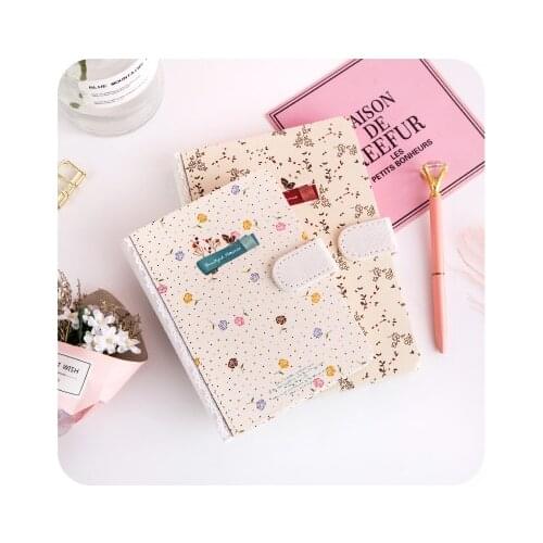 Floral Cute Notebook A5 A6 B5 Hardcover School Notebook Personal Diary Book With Magnetic Button