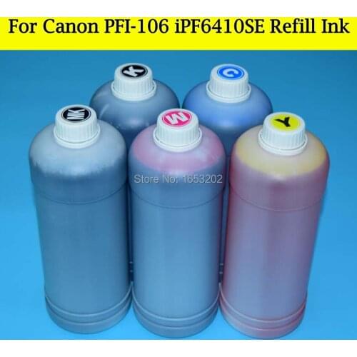 6 Liter/Lot PFI-106 Cartridge Refill Ink Kit For Canon iPF6400SE iPF6410SE Printer Pigment/Dye Ink