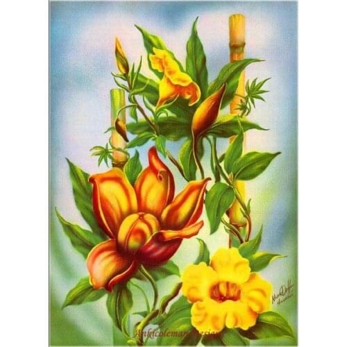 Embroidery Counted Cross Stitch Kits Needlework - Crafts 14 ct DMC color DIY ART Handmade Decor - Wood Rose