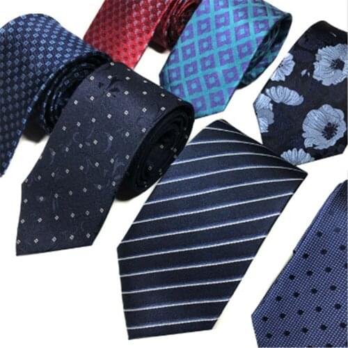 New nano full silk mens 8cm formal business yarn dyed jacquard silk ZS