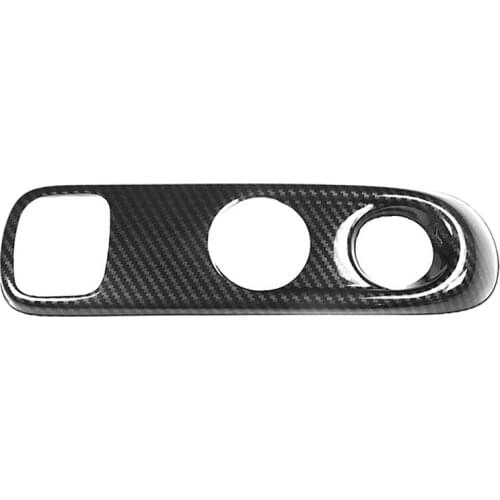 Carbon Fiber Gear Shift Knob Panel Frame Cover Trim For Mercedes-Benz Smart 451 Fortwo Car Interior Styling