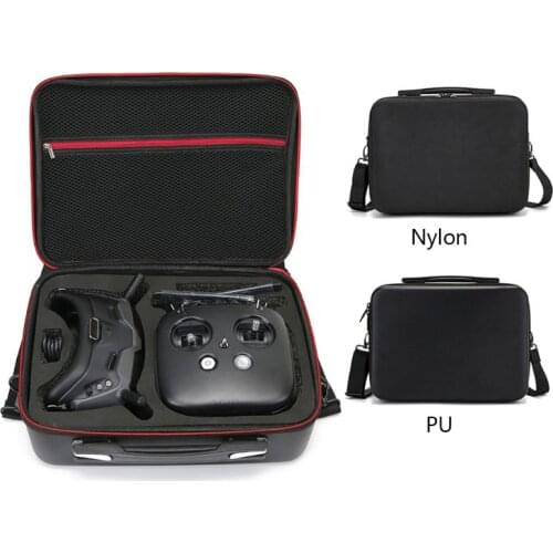 Portable Nylon/PU Handbag Carrying Case Shoulder Storage Bag for dji FPV Experience Combo/Fly More Combo VR Glasses Kit