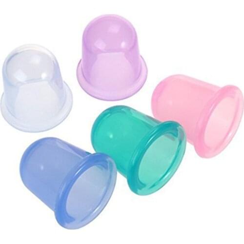 Durable Moisture Absorber Anti Cellulite Vacuum Cupping Cup Device Facial Body Massage Therapy Silicone Cupping Cup