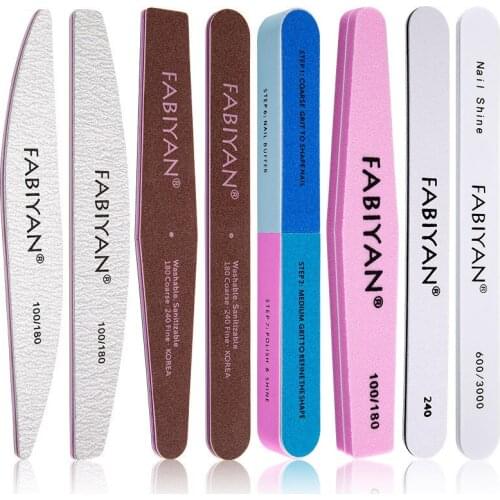 Professional Nail File Sandpaper Nail Sanding Grinding Polishing Thin Sand Bar Manicure Care Tools Sponge Frustration