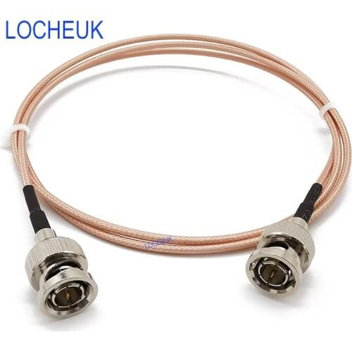RF Coaxial Coax BNC Male to BNC Male Plug 75Ohm RG179 Cable Video Signals Extension Cable for HD-SDI Vedio CCTV Camera Camcorder