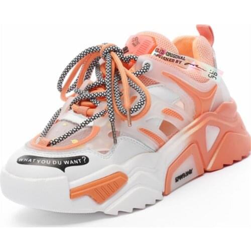 RASMEUP Genuine Leather Womens Chunky Sneakers 2020 Summer Fashion Women Comfortable Chunky Shoes Ladies Trainers Footwear
