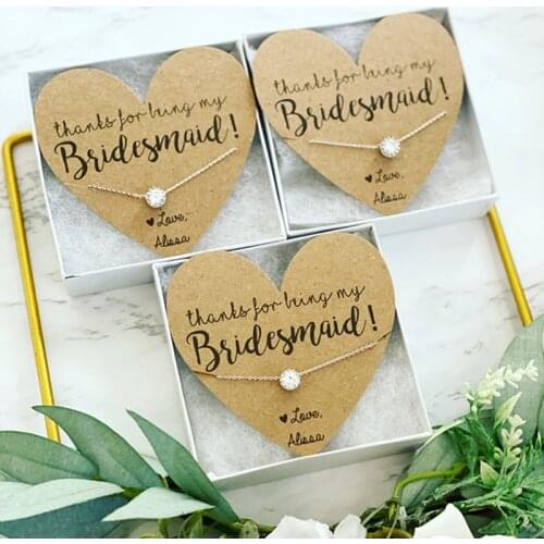 Custom any language SILVER Flat Halo Slide Adjustable Bracelet, personalize rose gold crystal Bridesmaid Bracelet proposal gift