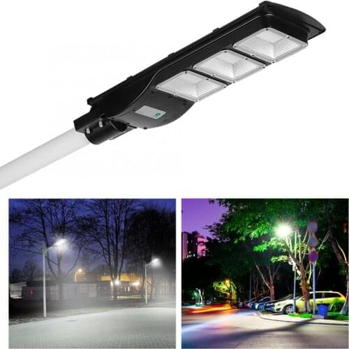 Sensor Street Light 90W LED Solar Powered Street Light Outdoor Radar Lights Induction Waterproof Lamp