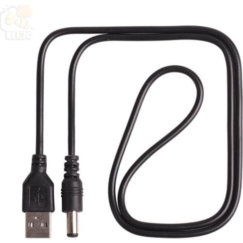 USB to DC5.5 DC Charging Electronic Data Line Electronic accessories USB to DC 5.5 * 2.1mm Copper Core Power Cord Cable 100pcs