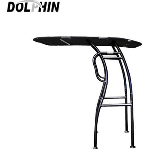 Dolphin Pro2 Boat T-TOP Black coated/ Center Console Boat T TOP W/ Black Canopy