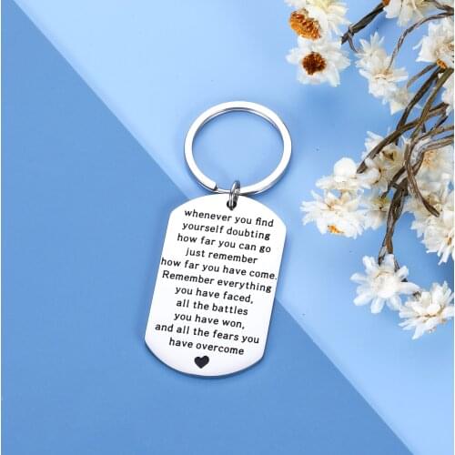 Encouragement Keychain Gifts for Daughter From Dad Mom To Adult Daughter Gifts for Girl Graduation Birthday Christmas Gifts