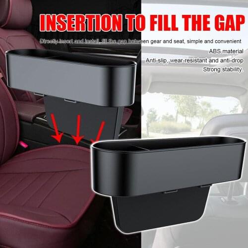1PCS Car Seat Crevice Box Storage Cup Drink Holder Organizer Gap Pocket Stowing Universal for Main Driver and Co-pilot