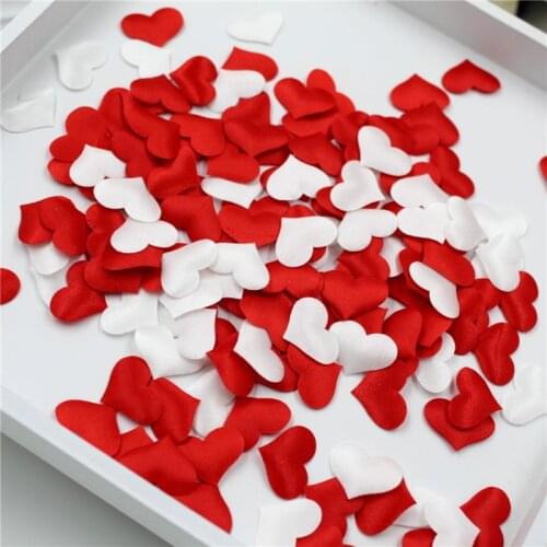 100Pcs 2cm Rose Red Sponge Heart Shaped Confetti Throwing Petals For Wedding Marriage Home DIY Decor Decoration Party Favors