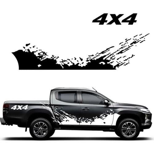 2Pcs Car Sticker 4x4 Off Road Graphic Vinyl Decal Personality Car Stickers and Decals Accessories For Navara For Jeep For Pickup
