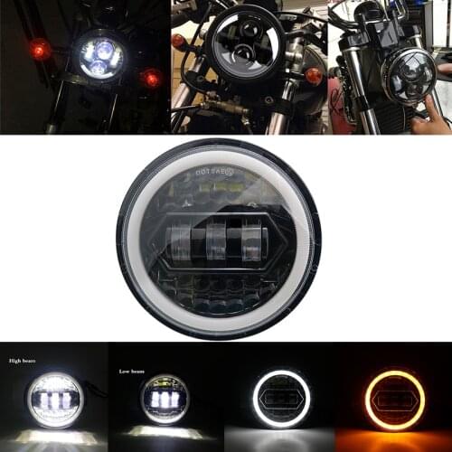5 3/4" Motorcycle 5.75 inch led headlight with Housing Bucket Bracket Holder Mounting bracket for harley Sportster