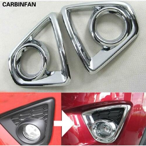 ABS chromed front fog lamp cover front fog light cover Cover Trim for 2012 2013 Mazda CX 5 CX-5