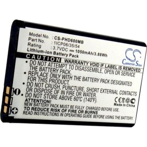 Cameron Sino 1050mAh Battery for Detewe Vision 4000, for Oricom SC910,Secure 910, for Topcom Babyviewer 4500, for Withings WBP01