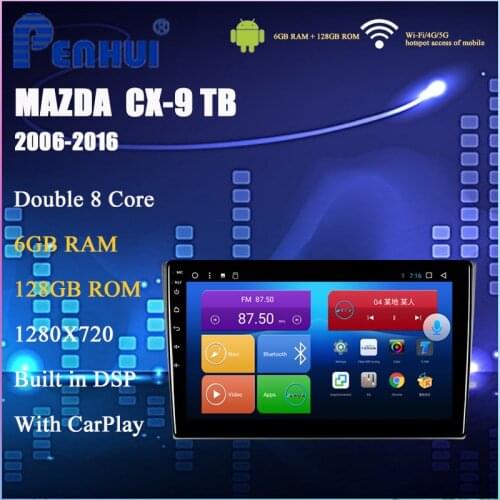 Android Car DVD For Mazda CX 9 CX9 CX-9 TB （2006 - 2016）Car Radio Multimedia Video Player Navigation GPS Android 9 Double DIn