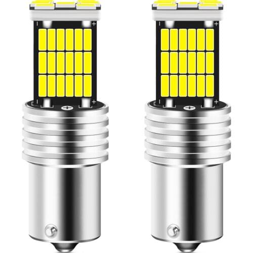 2pcs BA15S P21W 1156 Car LED Reverse Light Bulb for Mitsubishi asx lancer 10 outlander 3 l200 pajero sport galan
