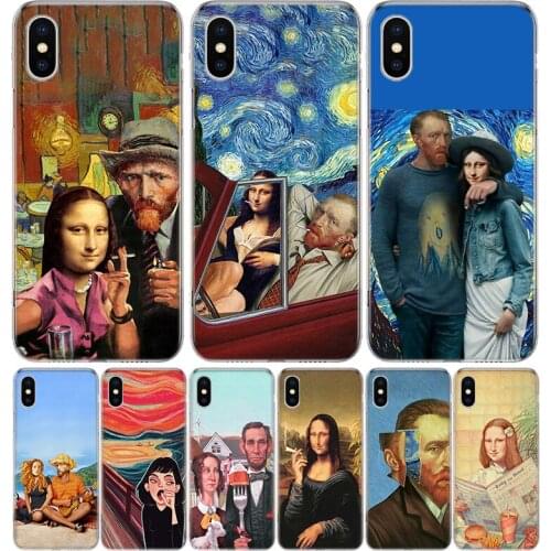 Spoof Art Cover Phone Case For iPhone 11 12 Mini Pro 7 6 X 8 6S Plus XS MAX + XR 5S SE 10 Ten Art TPU Coque Capa Shell