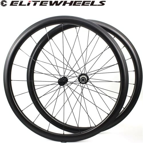ELITEWHEELS 700C Road Carbon Wheelset 50*25mm Width Clincher Tubular Tubeless Rims Powerway R13 Hub Road Cycling Carbon Wheels