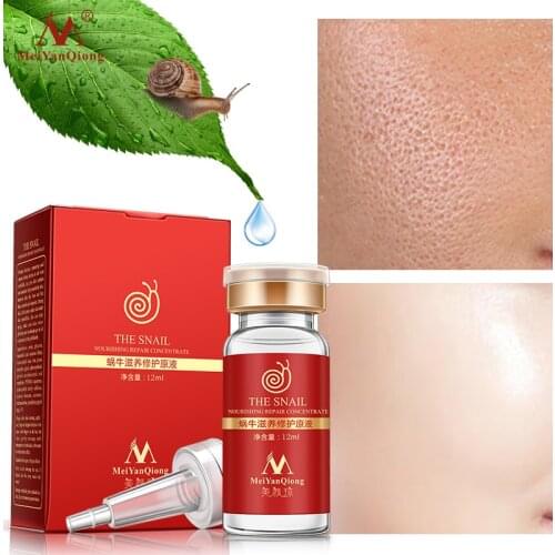 Hyaluronic Acid Snail Face Serum Anti-Aging Shrink Pore Whitening Moisturizing Essence Face Cream Dry Skin Care