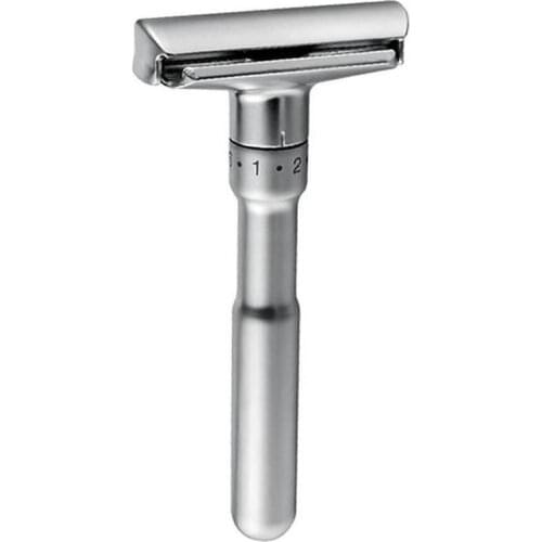 Metal Zinc Alloy Safety Razor For Men Adjustable Classic Double Edge Razors Wet Shaving Hair Removal
