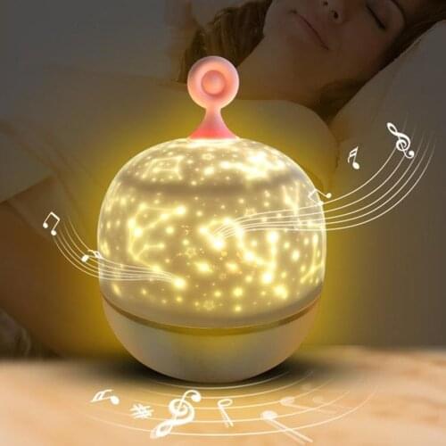 Musical toys Star Night Light Projection Lamp music box starry sky educational toys phones for kids best birthday Christmas gift
