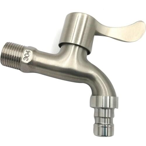 Wall Mount Washing Machine Faucet Stainless Steel Laundry Bathroom Bibcock Garden Faucet Washing Machine Tap Balcony Water Tap