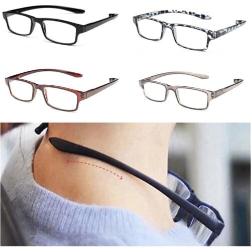 Ultralight Hanging Stretch Reading Glasses Men Women Anti-fatigue HD Presbyopia eyeglasses Diopter +1.0 2.0 3.0 4.0
