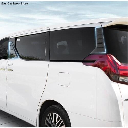 Car Window B Pillar C Pillar Trim Exterior Decorative Frame for Toyota Alphard AH30 Vellfire 30 Series 2015-2020 Accessories