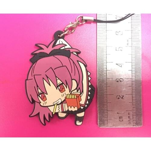Puella Magi Madoka Magica Japanese anime figure rubber Silicone Sweet smell mobile phone charms/keychain G921
