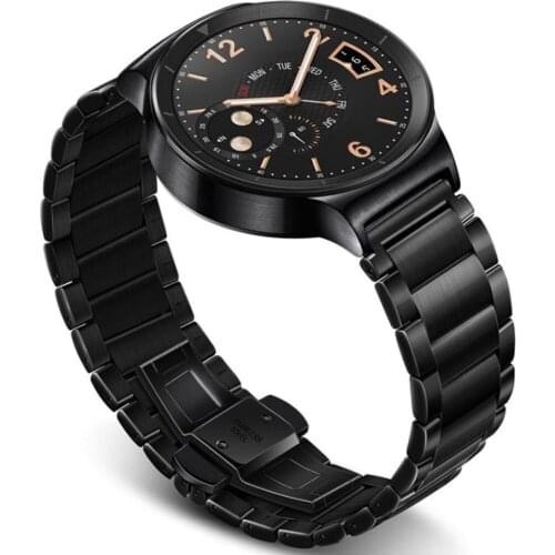 18MM Quick Release Straps For Huawei 1 B5 Smart Watch Replacement Wristband Butterfly Buckle Full Stainless Steel Bracelet Band