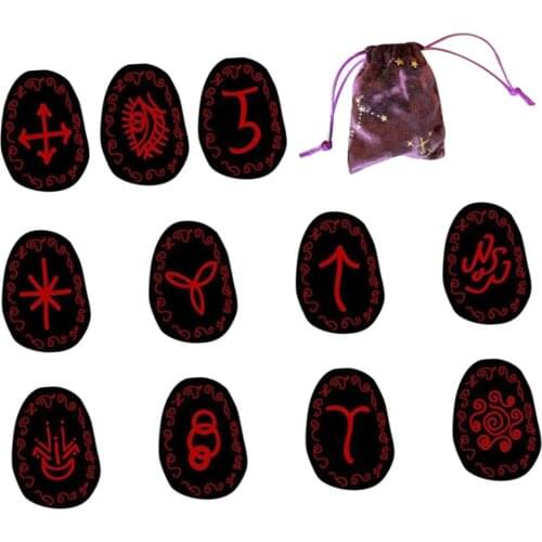 Vintage Style Witch Runes for Crystal Reiki Meditation Fortune Telling