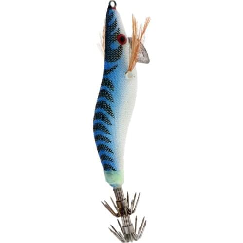 3D Eye Shrimp Squid Jigs Fishing Lures Luminous Hard Jig Baits Hook Tackle Fishing Baits for Fisherman Saltwater Freshwater