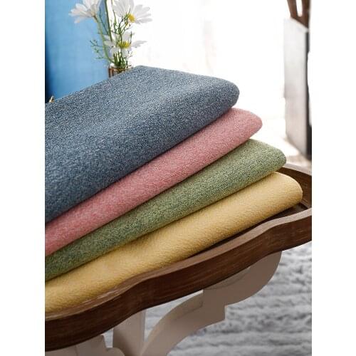 Width 57'' Thickened Solid Jacquard Coarse Linen Fabric By The Yard For Sofa Bay Window Cushion Pillow Case Material