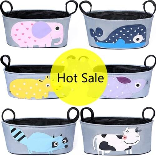 Stroller Bag Multifunctional Mommy Bag Cartoon Animal Pattern For Stroller Organizer Portable Travel Backpack Pram Accessories
