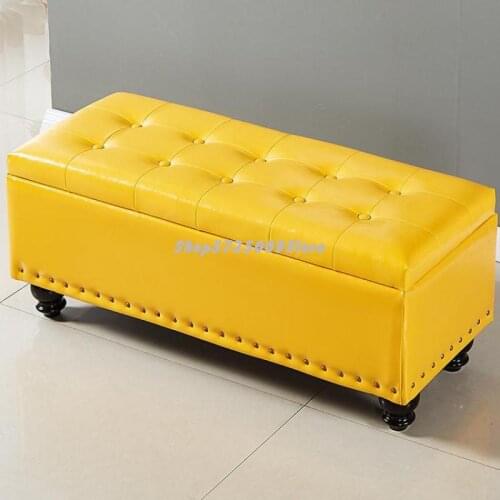 Sofa Stool Rectangular Storage Bed Tail Stool Household Door Shoes Stool Clothing Store Fitting Room Cloakroom Storage