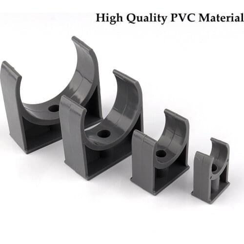 Large Size Inner Dia 20~110mm PVC Pipe Carrier Clamp Irrigation System Connector Fittings Fixed U-type Water Pipe Clip Clamps