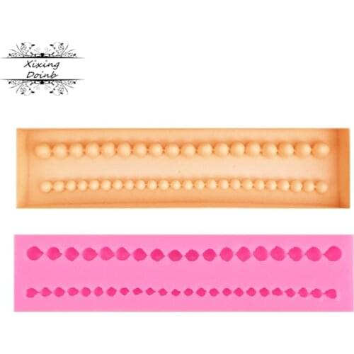 1Pcs Silicone fudge mold pearl shape peripheral cake decoration tool candy chocolate fudge mold