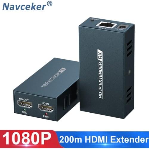 2020 IP Network RJ45 HDMI Extender RJ45 Over Cat5 Cat5e Cat6 660ft HDMI Extensor By UTP/STP LAN Network Ethernet HDMI Extender
