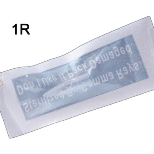 50Pcs 1R Tattoo Caps Needle Tips For Permanent Makeup BioTouch Drangon/Mosaic/Merlin Eyebrow Eyeliner Lip Machine