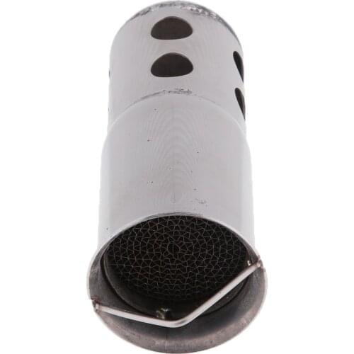 51mm/2'' Silver Removable Motorcycle Exhaust Pipe Silencer Muffler Baffle Parts