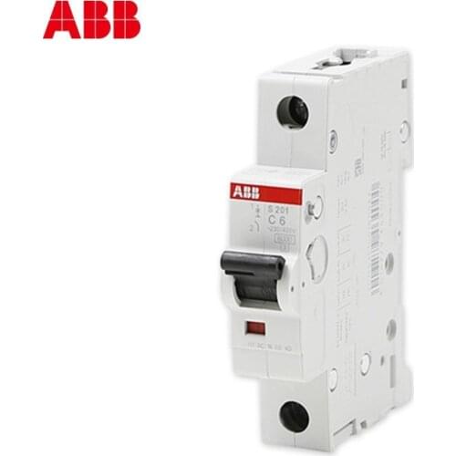ABB Miniature Circuit Breaker S201 1P TYPE C 1A 2A 3A 4A 6A 10A 16A 20A 25A 32A 40A 50A 63A