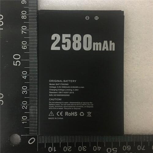 Mobile phone battery DOOGEE X20 BAT17582580 battery 2580mAh Original battery DOOGEE phone battery Mobile Accessories