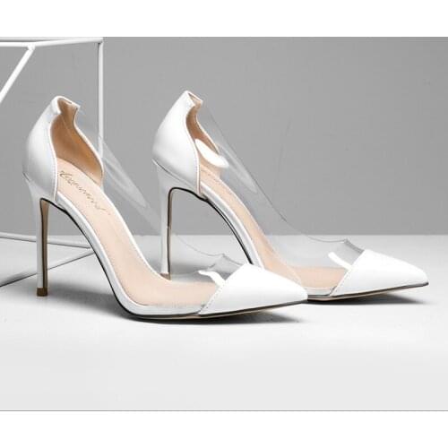 Free shipping fashion women Pumps lady PVC Nude paten Pointy toe high heels shoes size33-43 12cm 10cm 8cm bride Stiletto heeled