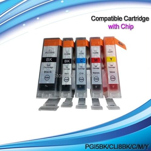 INK WAY 4C, 2SETS plus 2 Extra Black PGI-5BK CLI-8C/M/Y compatible ink cartridges for IP3300 IX4000 IX5000 etc