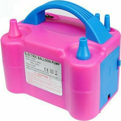 110V Electric High Power Inflating Two Nozzle Air Blower Fast Portable Inflatable Tool Electric Balloon Inflator Pump